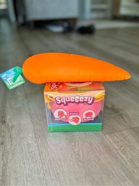 Sunny Days Squeezy Peach and Carrot Squishies